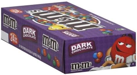 M & M Dark Chocolate Chocolate Candies - 24 ea, Nutrition Information ...