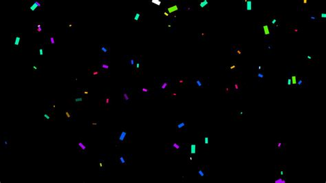 Confetti Falling Loop Animation Video Transparent Background With Alpha ...