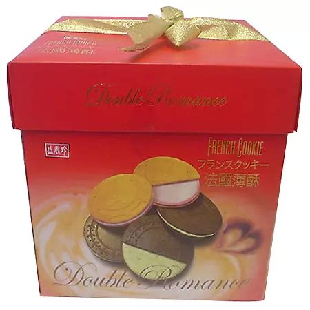 Double Romance French Cookie Gift Box - Strawberry and Vienna Coffee ...