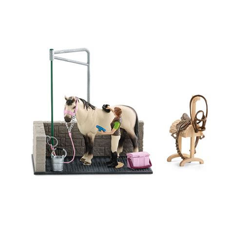 SCHLEICH WORLD OF NATURE FARM LIFE HORSE RIDING SETS HORSE TOYS ...