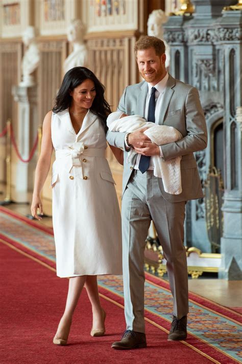 MEGHAN MARKLE and Prince Harry Pose with Their Newborn Son in Windsor ...