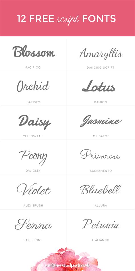 Best Free Script Handwriting Fonts Wild Side Design Co Free Fonts | Hot ...