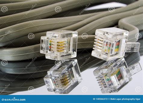 Ethernet Cable Connectors stock photo. Image of ethernet - 140566372