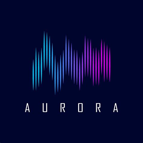 aurora vector logo 12045790 Vector Art at Vecteezy