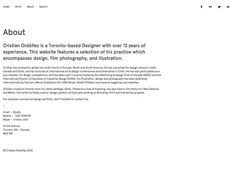 23 Creative and Inspiring About Pages - Web Design Ledger