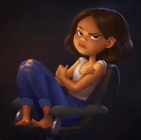 Grumpy Girl | Lynn Chen | Girls characters, Poses, Lynn