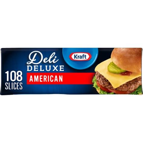 Kraft Deli Deluxe American Sliced Cheese, 108 Slices / 48 oz - Kroger