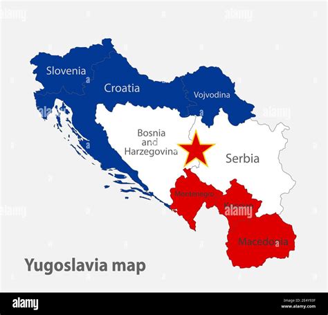 Yugoslavia People Vector Illustration Of Yugoslavia Map With Flag | The ...