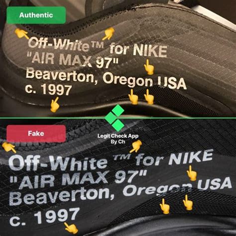 Air Max 97 Off-White Black (Real Vs Fake) - Legit Check