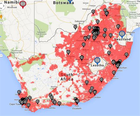 Mtn Coverage Map South Africa – Topographic Map of Usa with States