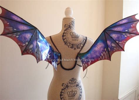 Wearable Dragon wings Adult Medium size iridescent