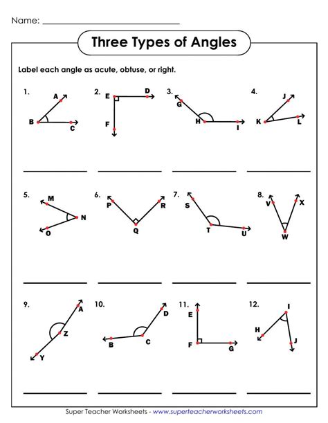 Label the angle! online exercise for | Live Worksheets - Worksheets Library