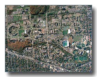 Aerial Photos of Lansing, MI and Michigan State University