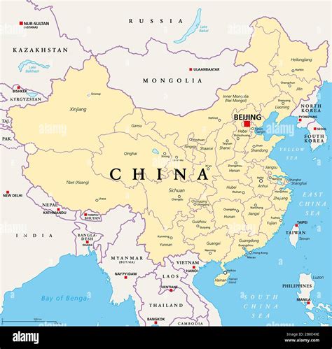 Capital Of China Map - Zone Map