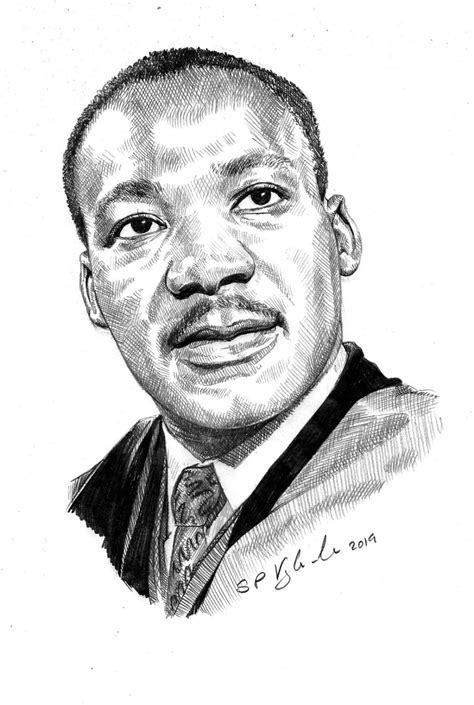 Sample Martin luther king sketch drawing for Online | Sketch Art Drawing