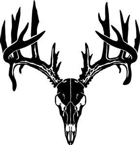 Deer Skull Silhouette - ClipArt Best