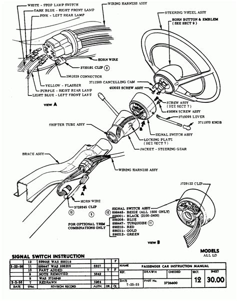 Steering Column Assembly Diagram