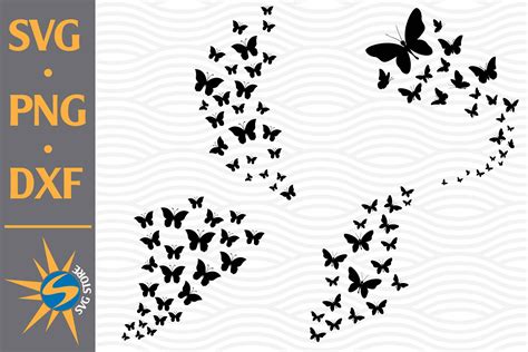 Butterflies Flying SVG, PNG, DXF Digital Files Include By SVGStoreShop ...