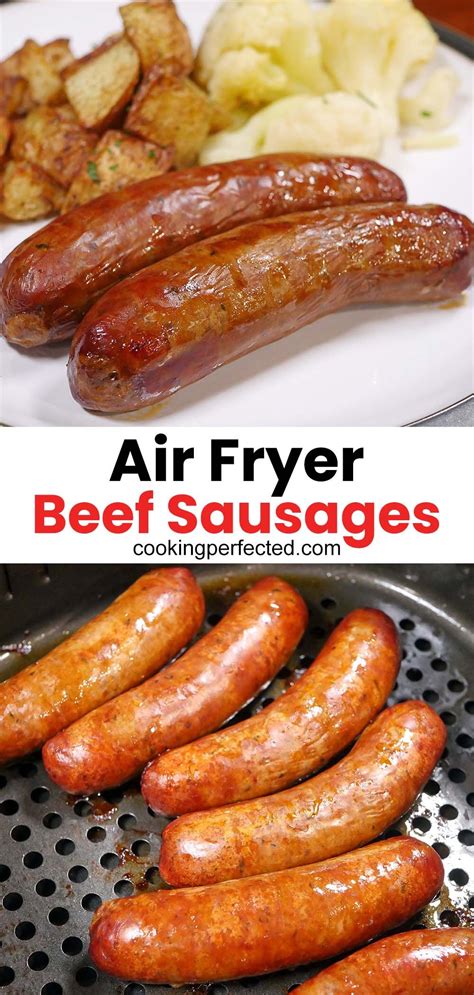 Delicious Air Fryer Beef Sausages