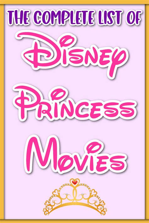 The Complete List Of Disney Princess Movies & Fun Facts Too