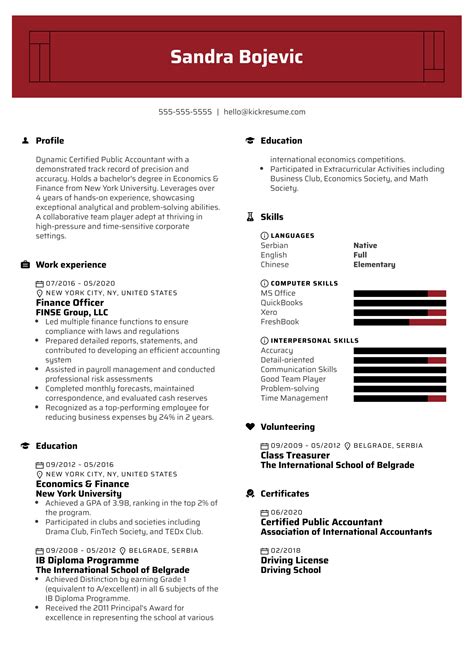 PDF Resume Template | Kickresume