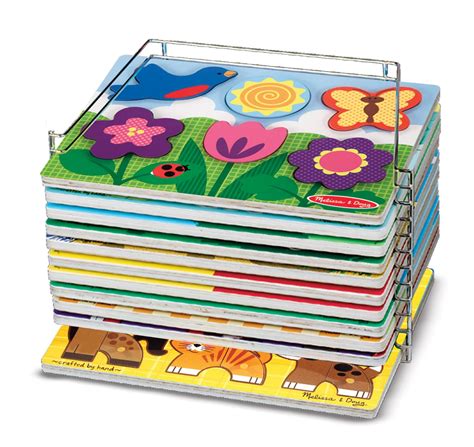 Amazon.com: Melissa & Doug Puzzle Storage Case Single Wire: Melissa ...