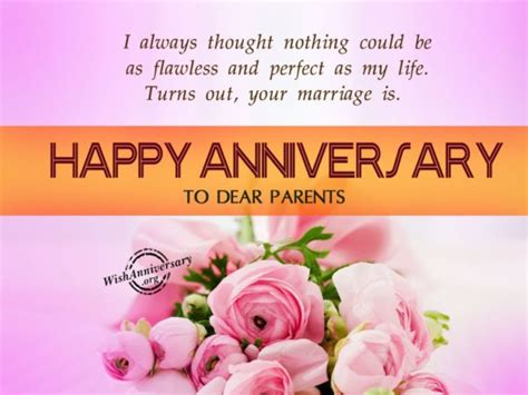 Happy Anniversary To Dear Parents - Wishes, Greetings, Pictures – Wish Guy