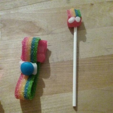 #AirheadCrafts i made a bracelet out of rainbow sour strip Airheads, I ...