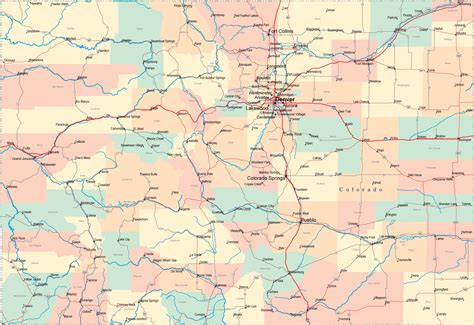 Colorado Road Map - CO Road Map - Colorado Highway Map