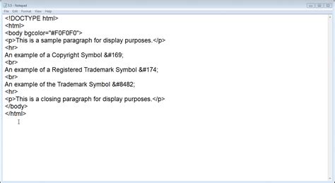 How To Write Copyright Symbol Html - How To Write
