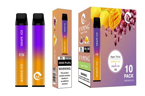 China Uvping Dual Flavors Puff Double Max Disposable Electronic ...