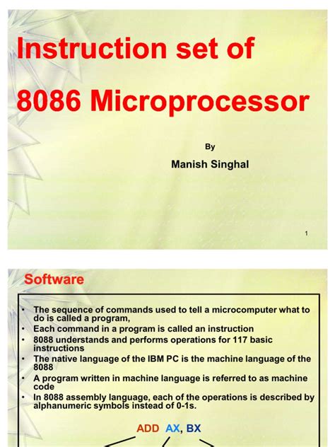 8086 Instruction-Set | PDF | Assembly Language | Digital Electronics