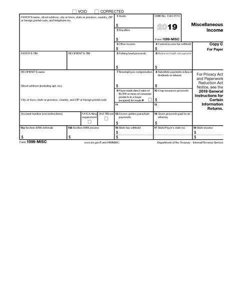 Blank 1099 Form 2023 Printable