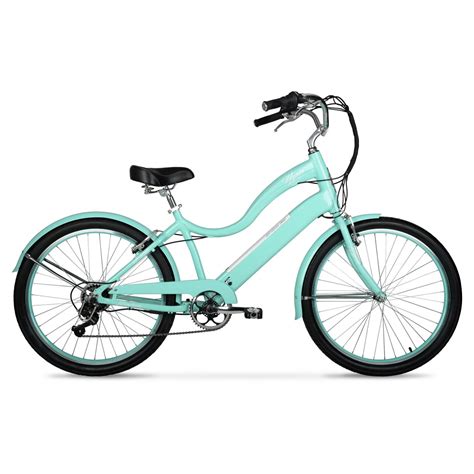 Hyper 36v Electric 26 inch Cruiser, Ladies, Aluminum Bike, Seafoam ...