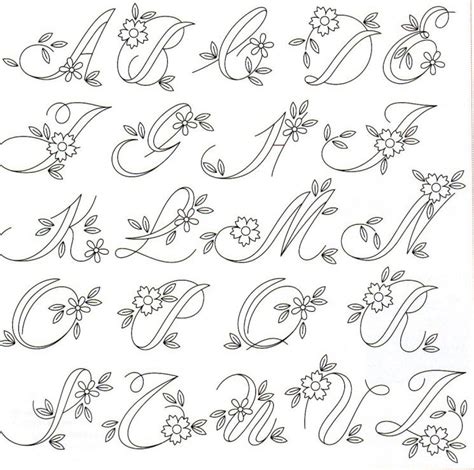 Traceable Printable Hand Embroidery Letters Patterns Free