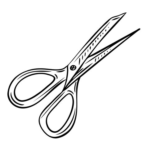 Scissors sewing element. Vector illustration on the theme of sewing ...