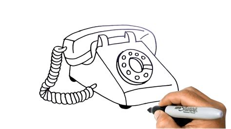 Vintage Telephone Illustration