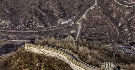 Aerial View of the Great Wall of China · Free Stock Photo