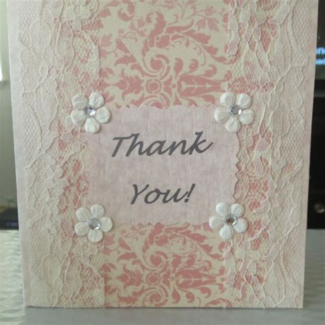 Handmade thank you card | Handmade thank you cards, Cards handmade ...