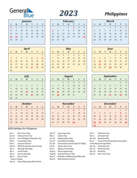 Free Printable 2023 Calendar With Holidays - Time and Date Calendar ...