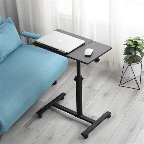 TigerDad Overbed Bedside Desk Mobile Rolling Laptop Stand Tilting ...