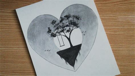 Simple Pencil Drawings Of Hearts