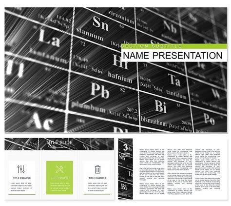 Chemical Table of Elements PowerPoint template