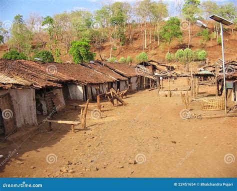 Tribal village stock photo. Image of india, hills, road - 22451654