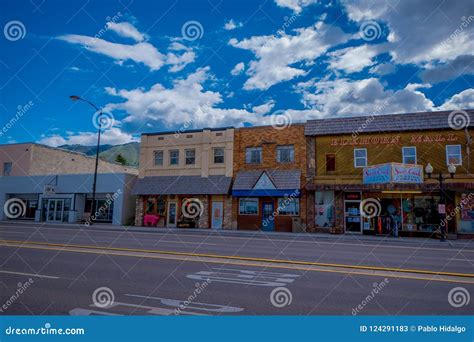 Afton, Wyoming, United States - June 07, 2018: Outdoor View of the ...