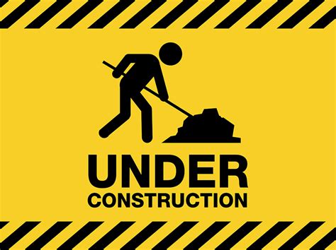 Under Construction Sign Vector Art, Icons, and Graphics for Free Download