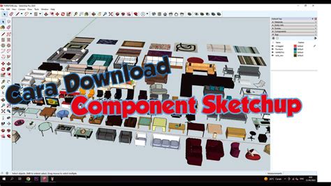 Cara Sangat Mudah Download Component Sketchup - YouTube