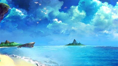 Anime Beach Scenery Wallpapers - Top Free Anime Beach Scenery ...