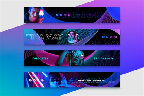 Free Youtube Banner Channel Art – Free PSD Templates