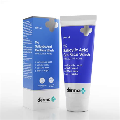 Buy The Derma Co. 1% Salicylic Acid Face Wash for Active Acne with ...